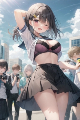 やぁん・・・えっちな下着見られちゃった