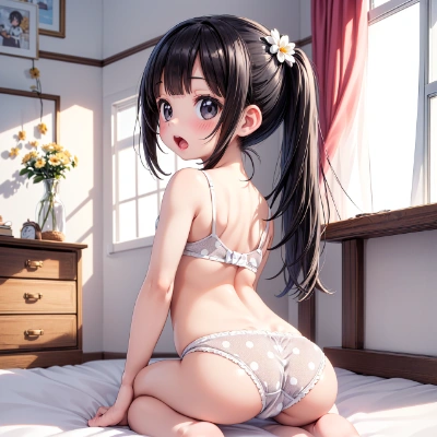 黒髪な娘の下着