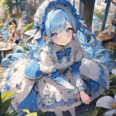 素敵な青髪さん