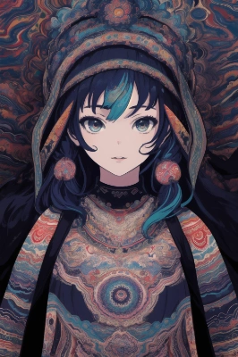 中央アジアの少女