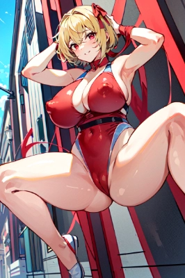 脇見せハイレグ千束