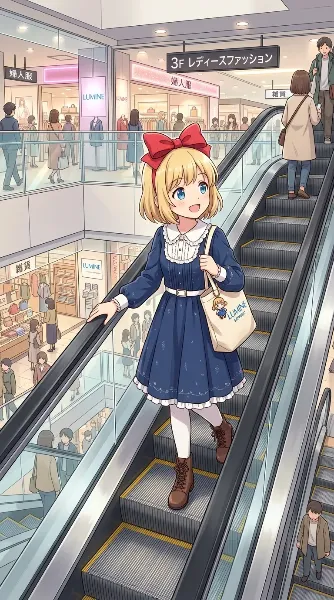 デパートにおでかけ