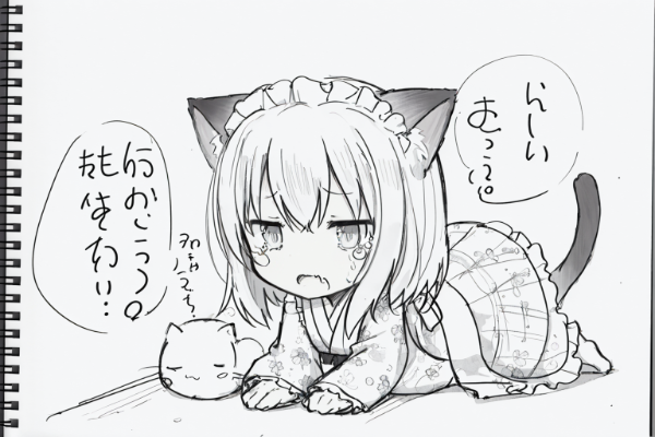 「ヘタレにゃんこ」スケッチ！