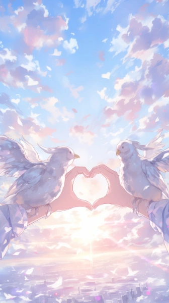 Bird and heart