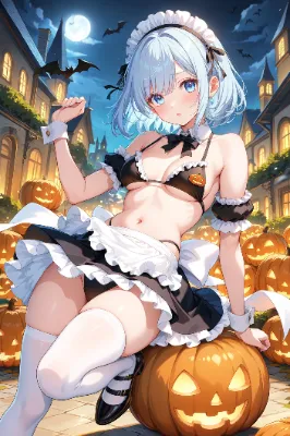 ハロウィンビキニメイドさん