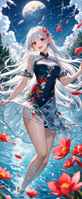 水着のエルフ
