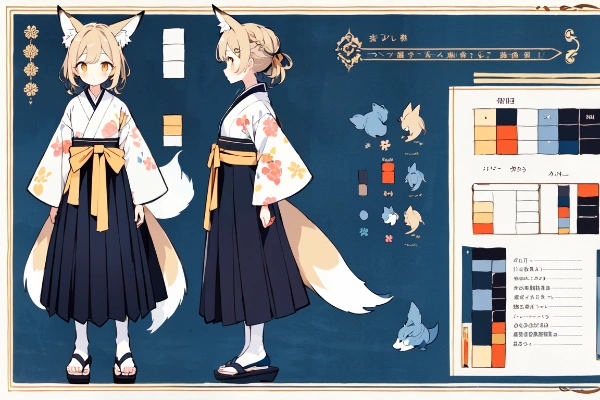 設定資料集。うちの子。訳アリの狐娘。