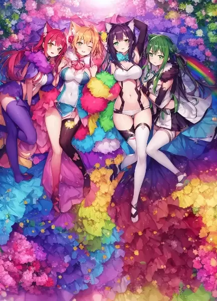 ゲーミングカラーガール