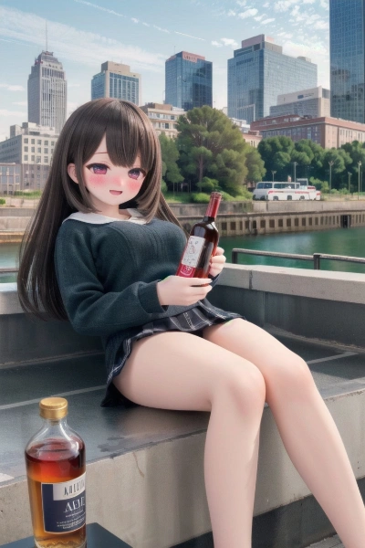 drunk girl Giantess