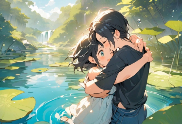 いちおう呪文にはカエルさん入ってますよᐠ( ᐖ )ᐟたまに水の中に潜ります