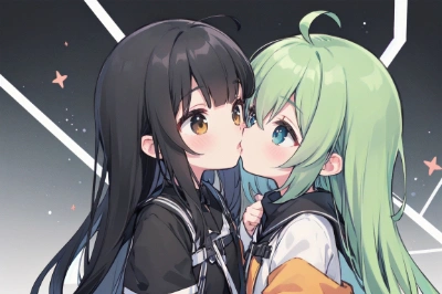 女の子同士のキス