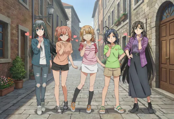 俺ガイルの奉仕部が皆さんに投げキッスしてくれました