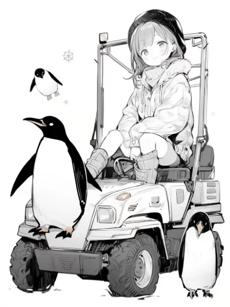 流行りのトラクターガール