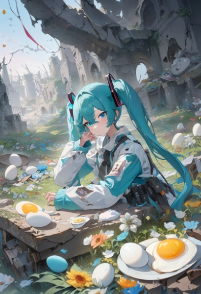 虚ろな世界　たまごとミク