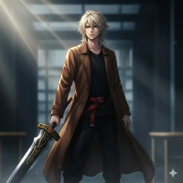 光差す銀髪の剣士