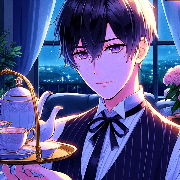 執事な、黒髪短髪男性・その1(15枚)