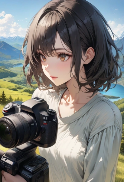 黒髪＆ブロンド・写真撮影