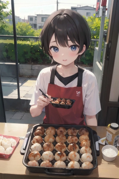 あの…たこ焼き入りますか？