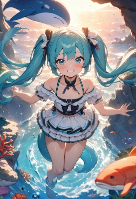 黄昏の海