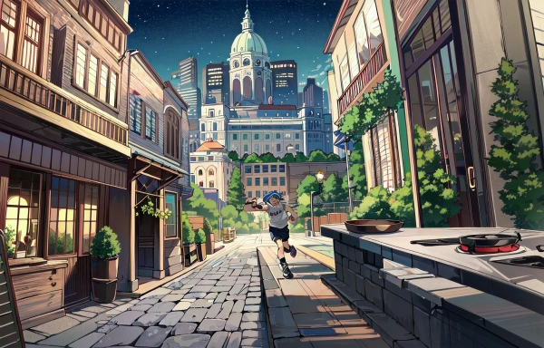 パルクールの休憩地点