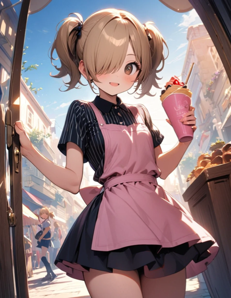 クレープ屋の看板娘