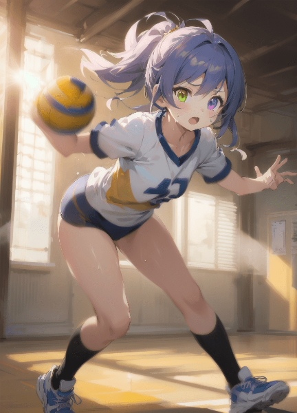 オッドアイの少女とドッジボール！２