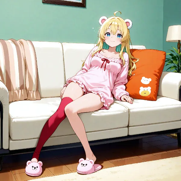 くま耳少女のゆったり時間