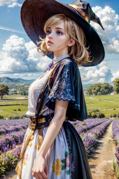 ラベンダー畑と魔女 \"Lavender field and the witch\"