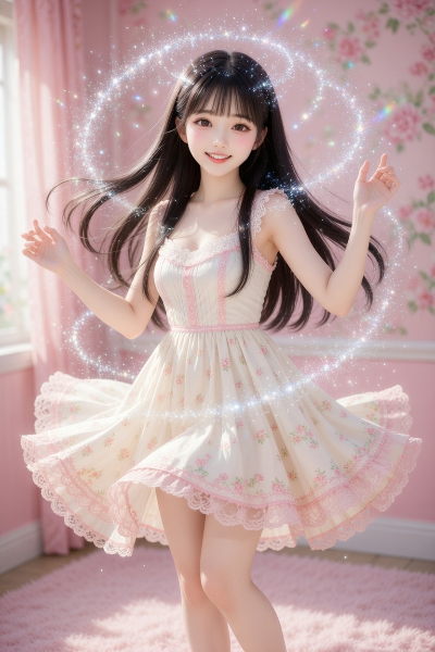黒髪美女ダンス