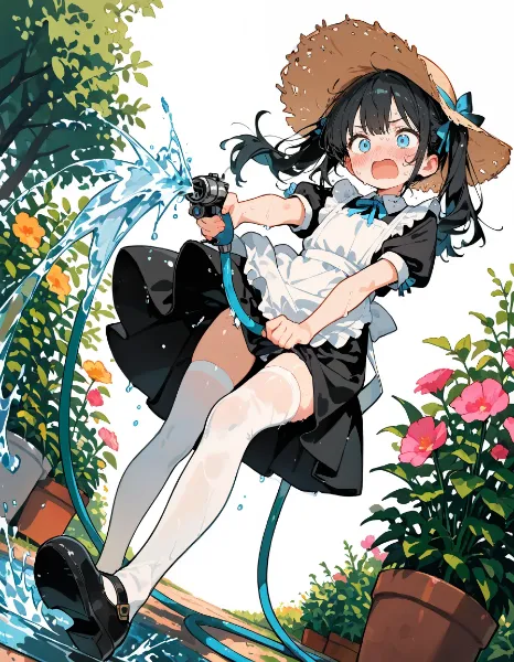 ぎゃーーーー水が止まらない～～