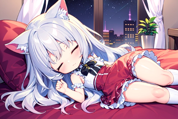 疲れて寝ちゃった