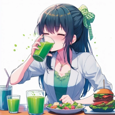 青汁一気飲み