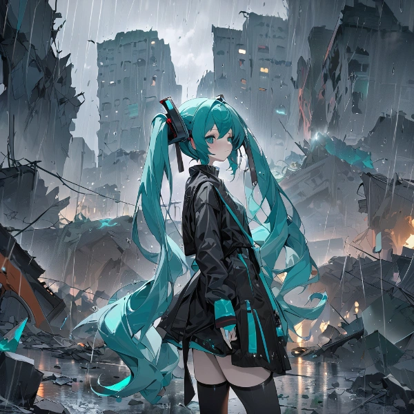 虚ろな世界　雨の少女