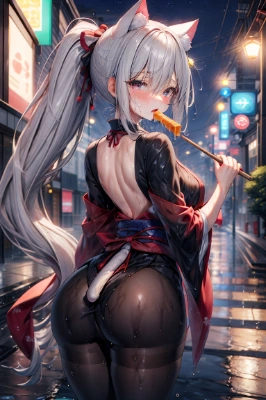 キャラメル飴と雨の街