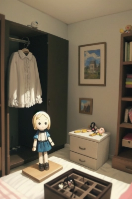 人形のある部屋