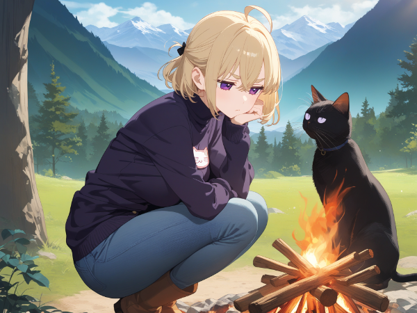 🐈‍⬛「近付き過ぎは危ねぇ～ニャ」