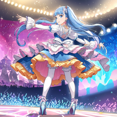 アイドル青髪さん