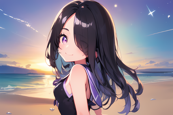 黒紫の魔法少女