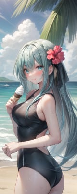 投稿忘れてたスク水