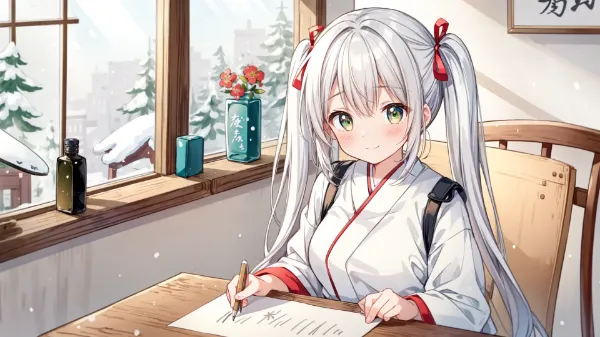 雪窓の少女と秘密の手紙