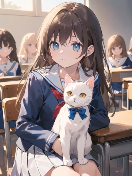 猫と