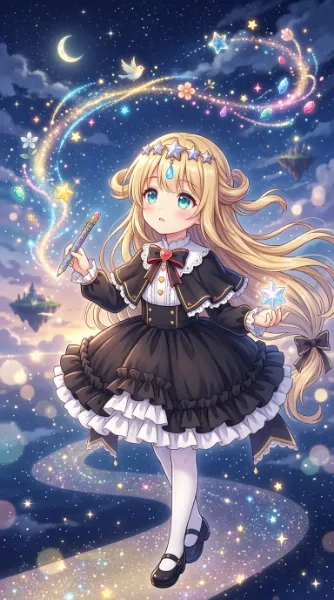 少女が描くのは？
