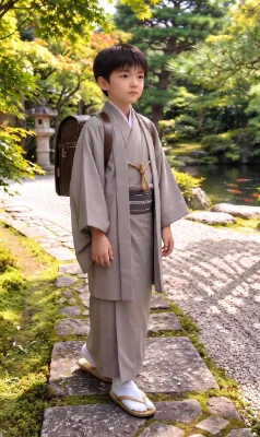 和装少年（小学校の制服が着物だったら編）