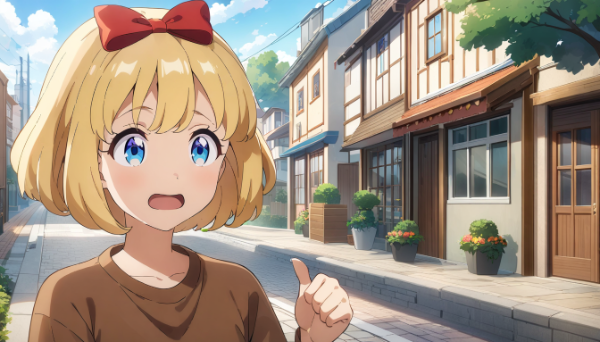 こっちいくと近道だよ