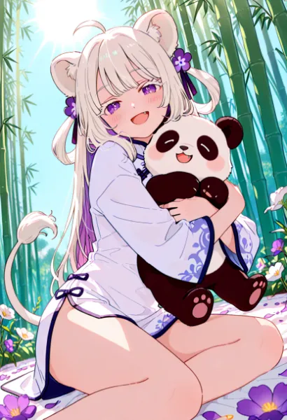 竹林で見つけたもふもふ