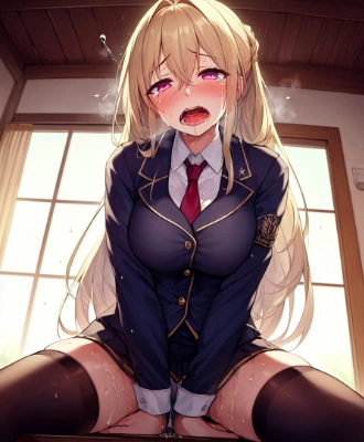 金髪ちゃん絶頂我慢