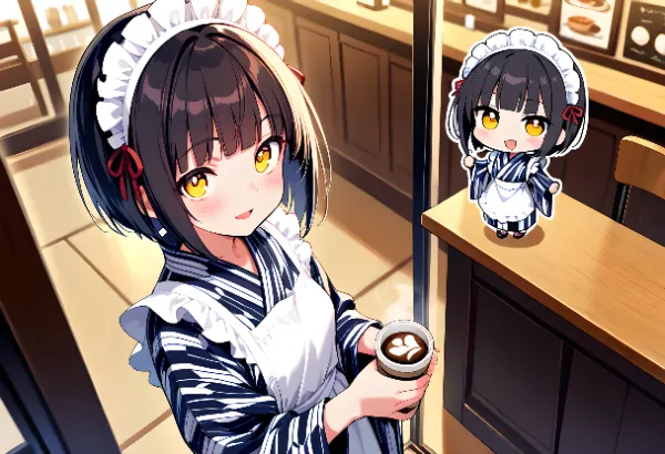 【大正浪漫】（コラボ要素あり）矢絣柄の着物