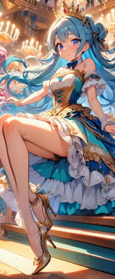 綺麗な足のお姫様