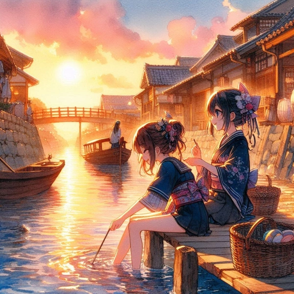 夕日