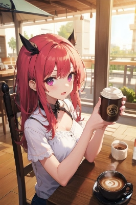 美少女 コーヒー